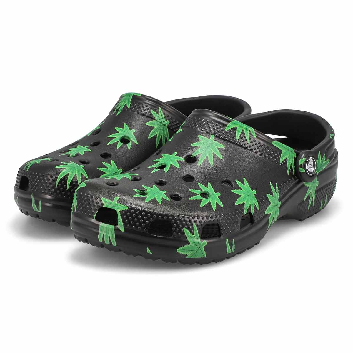 Sabot CLASSIC HEMP LEAF, noir, femmes