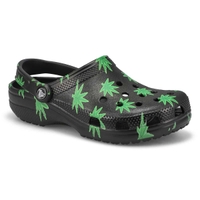 Sabot CLASSIC HEMP LEAF, noir, femmes