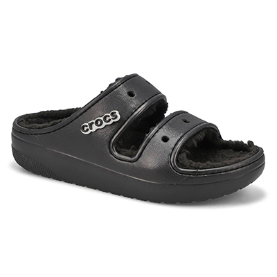 Lds Classic Cozzzy Slide Sandal - Black