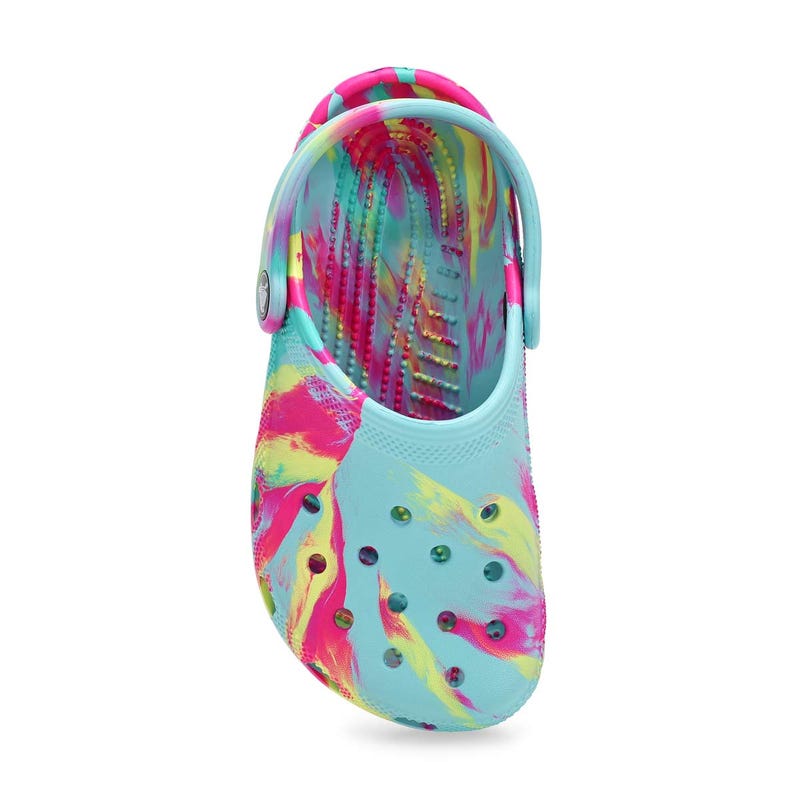 Kids' Classic Marbled EVA Comfort Clog - Aquamarin