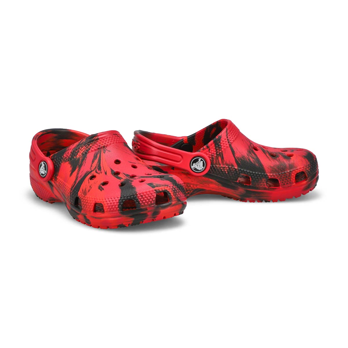 Kids' Classic Clog Graphics - Red/Black