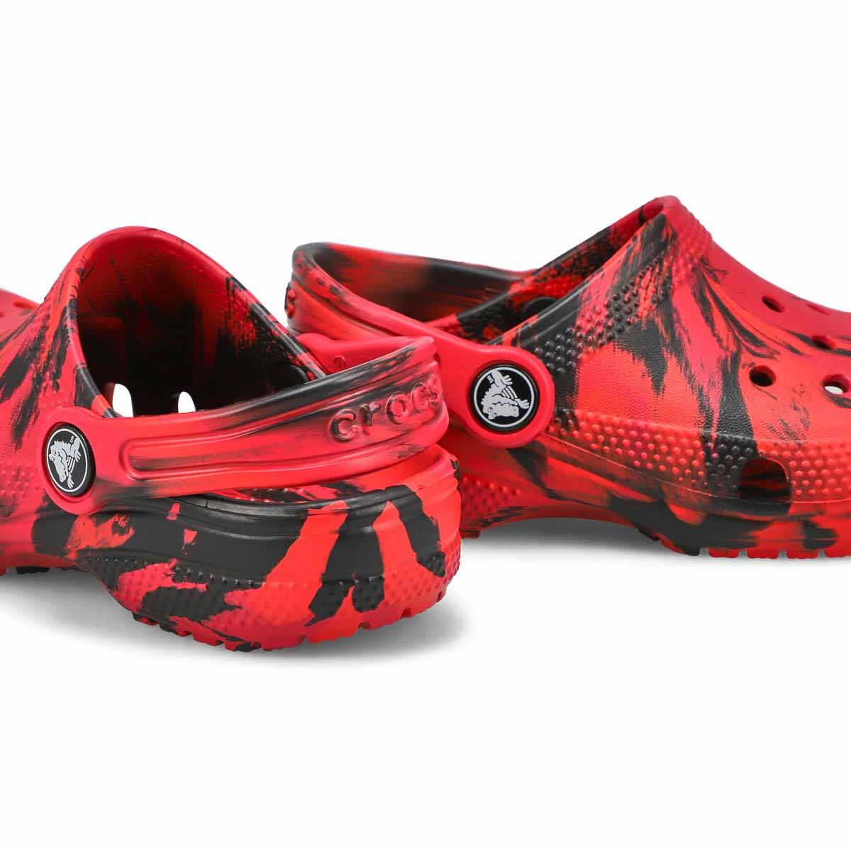 Kids' Classic Clog Graphics - Red/Black