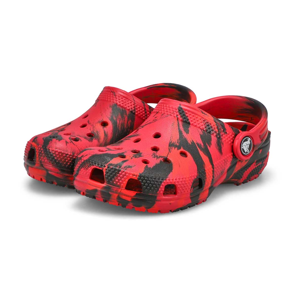 Kids' Classic Clog Graphics - Red/Black