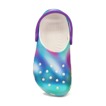 Kids' Classic Solarized Clog- White/Multi