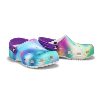 Kids' Classic Solarized Clog- White/Multi