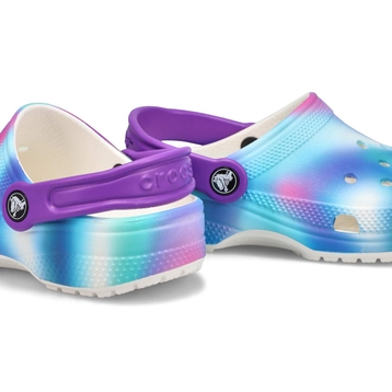 Kids' Classic Solarized Clog- White/Multi
