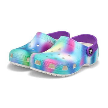 Kids' Classic Solarized Clog- White/Multi