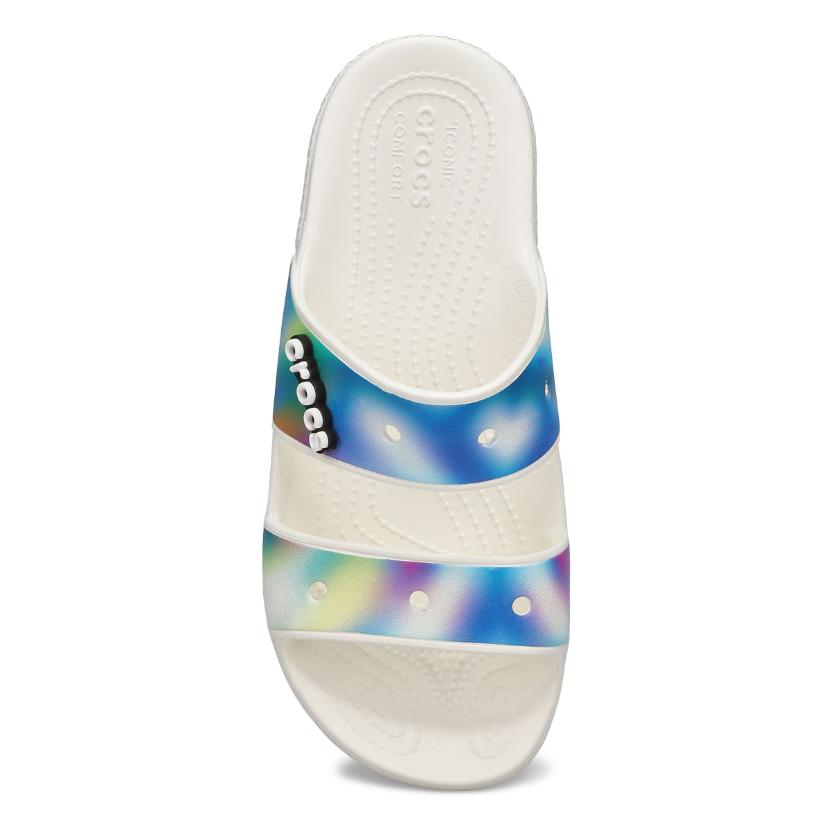 Sandale CLASSIC CROCS SOLARIZED, blanc/multi, femm