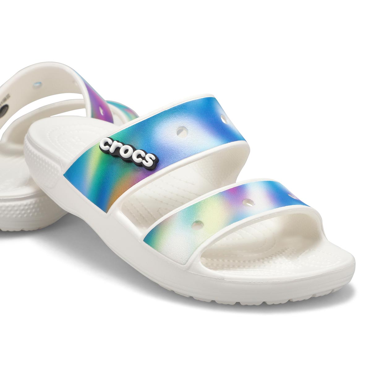 Women's Classic Crocs Solarized Slide - White/Mult