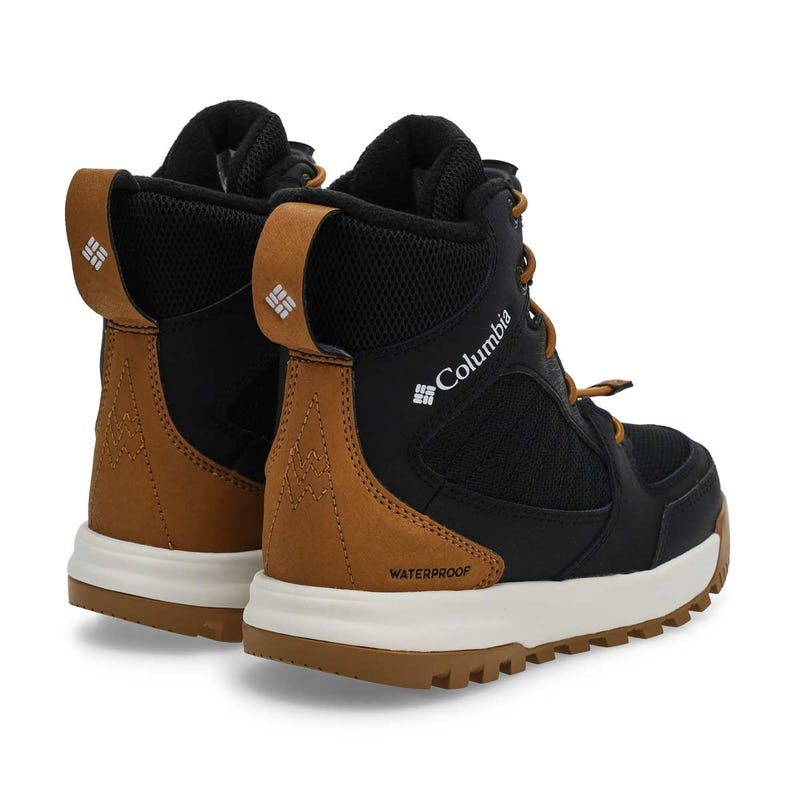 Boys'  Portlander Waterproof Winter Boot - Black/Elk