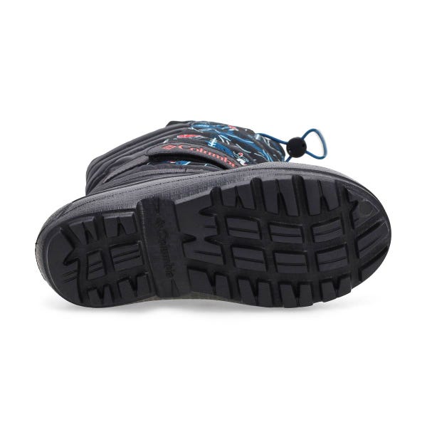 Boys'  Powderbug Snowlite Waterproof Winter Boot - Black/Black Mountopia