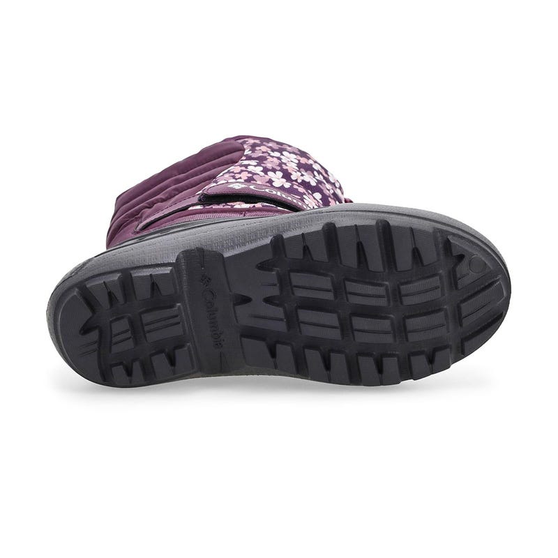 Girls'  Powderbug Snowlite Waterproof Winter Boot - Dusty Purple/Purple Posies