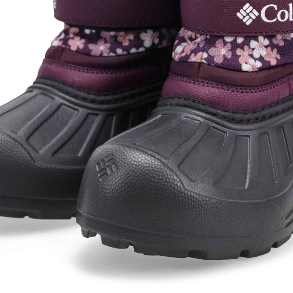 Girls'  Powderbug Snowlite Waterproof Winter Boot - Dusty Purple/Purple Posies