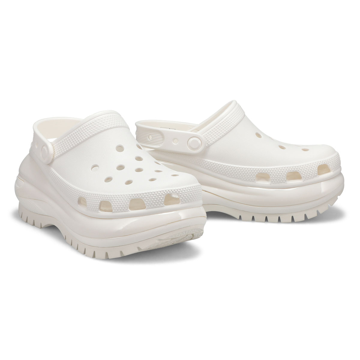 Women's Classic Mega Crush Platform Clog - White