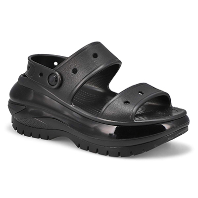 Lds Classic Mega Crush Platform Sandal - Black