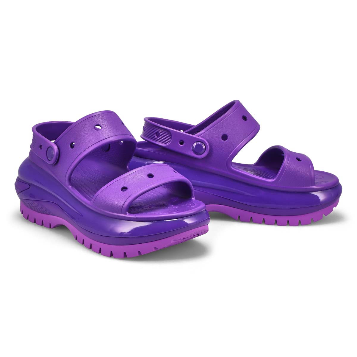 Sandale CLASSIC MEGA CRUSH, néon violet, femme