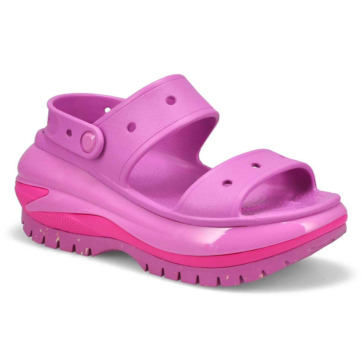 Purple platform crocs deals