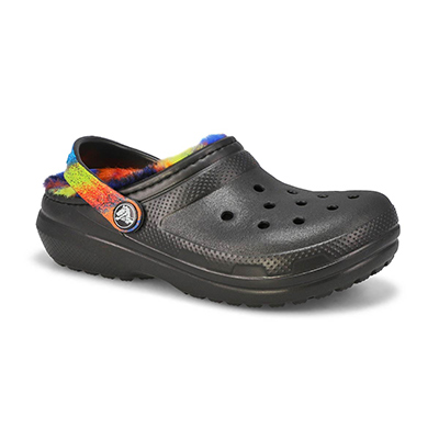 Kds Classic Lined Comfort Clog - Black/Multi