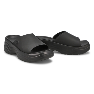 Women's Skyline Platform Slide Sandal - Black