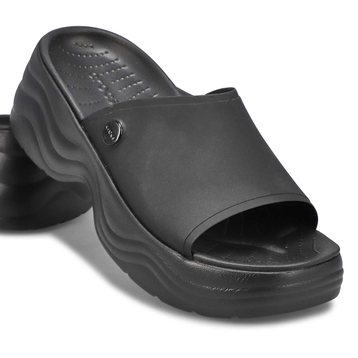 Women's Skyline Platform Slide Sandal - Black