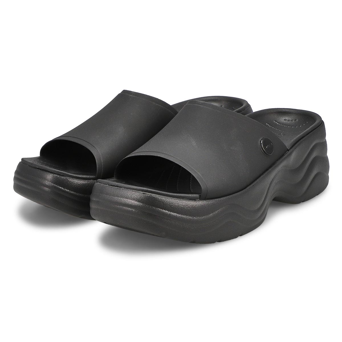 Women's Skyline Platform Slide Sandal - Black