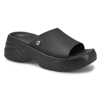 Women's Skyline Platform Slide Sandal - Black