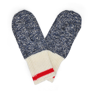 Lds Duray Marled Mitten - Blue/Red