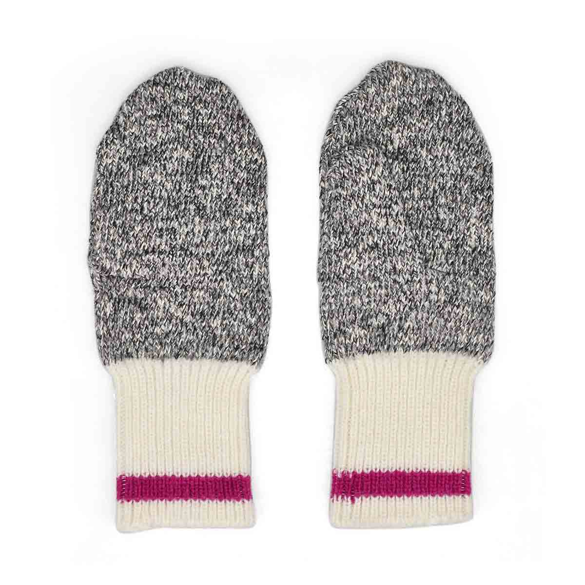 Women's Duray Marled Mitten - Grey/Pink