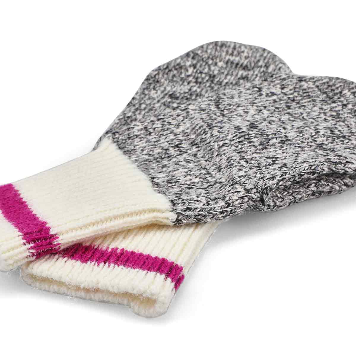 Mitaines DURAY MARLED, gris/rose, femmes