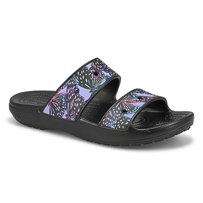 Lds Classic Crocs Butterfly Slide - Multi