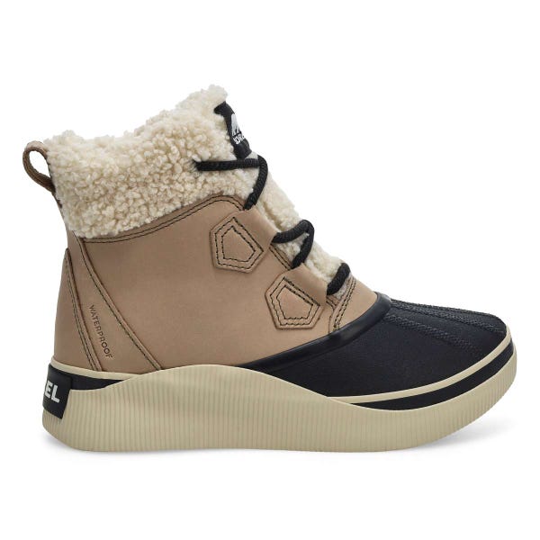 Botte d'hiver imperméable OUT 'N ABOUT IV CHILLZ, taupe oméga/noir, femmes