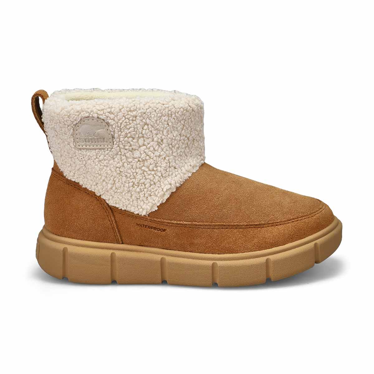 Girls' Explorer III Cozy Slip On Waterproof Boot - Tawny Buff/Natural