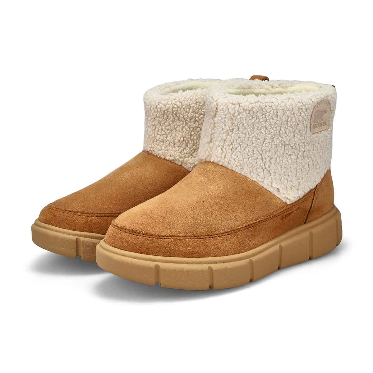 Girls' Explorer III Cozy Slip On Waterproof Boot - Tawny Buff/Natural