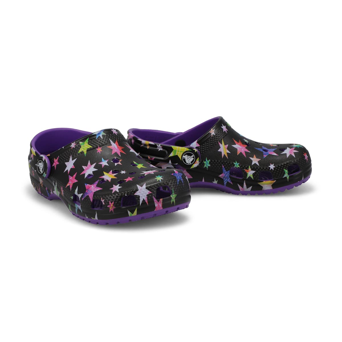 Kids' Classic Clog Graphics - Purple /Multi