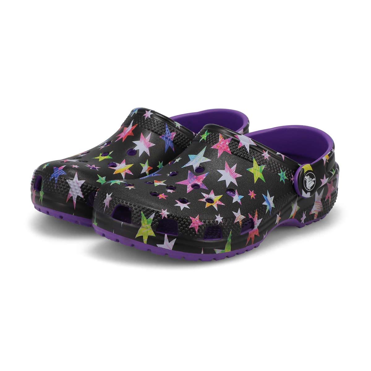 Kids' Classic Clog Graphics - Purple /Multi