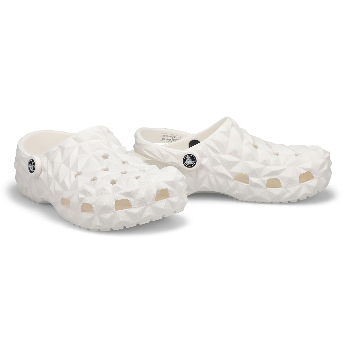 Women's Classic Geometric EVA Comfort Clog - White