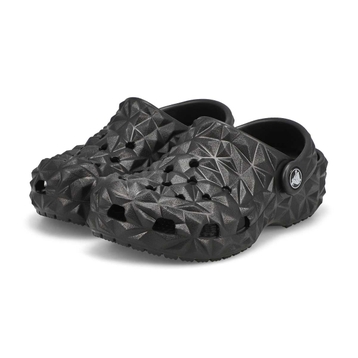 Kds'  Classic Geometric Clog - Black