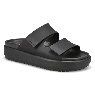 Lds Brooklyn Luxe Slide Sandal - Black