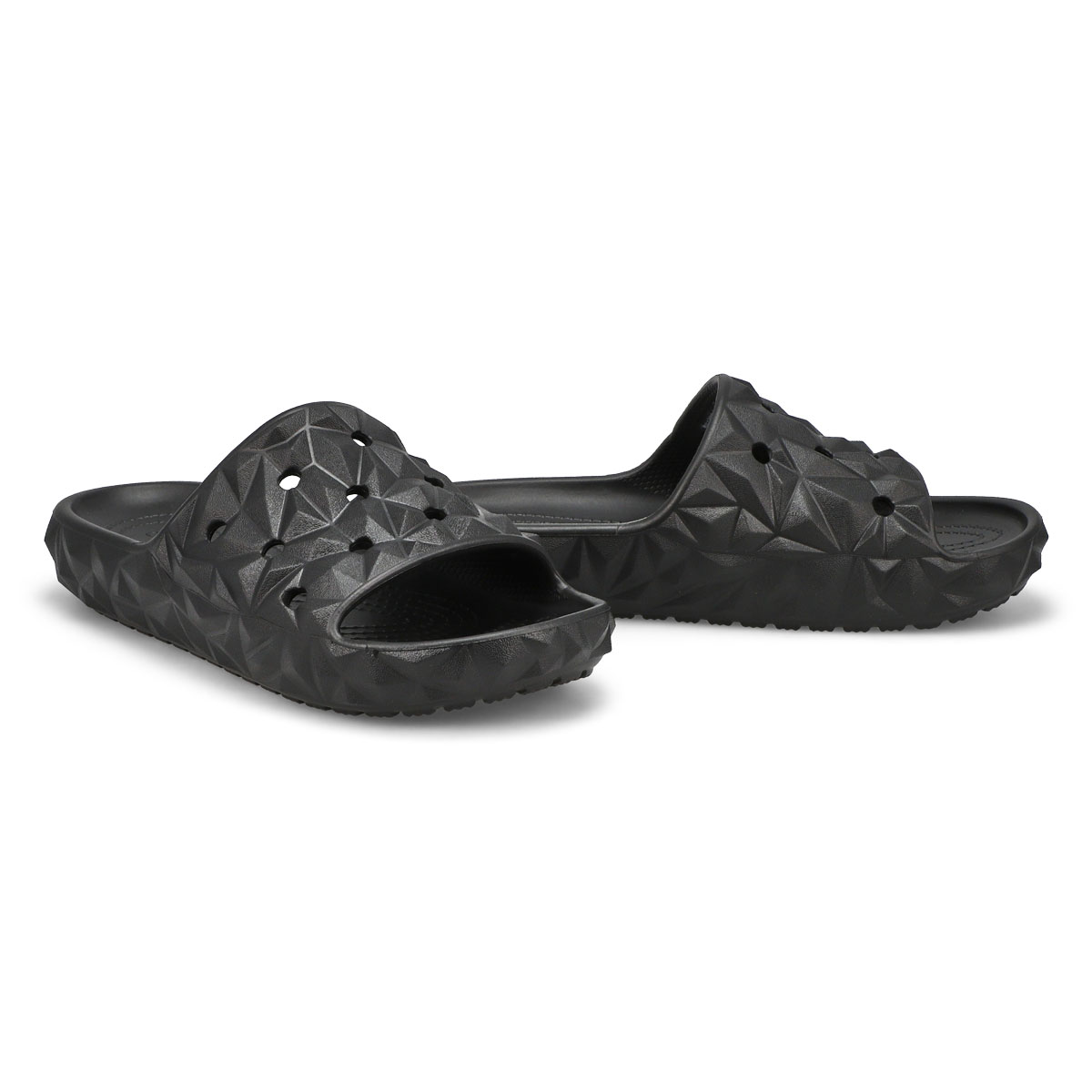 Women's  Classic Geometric Slide Sandal - Black