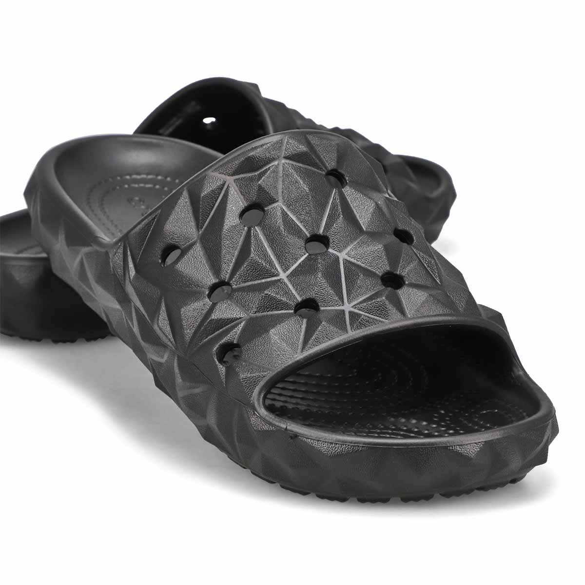 Women's  Classic Geometric Slide Sandal - Black
