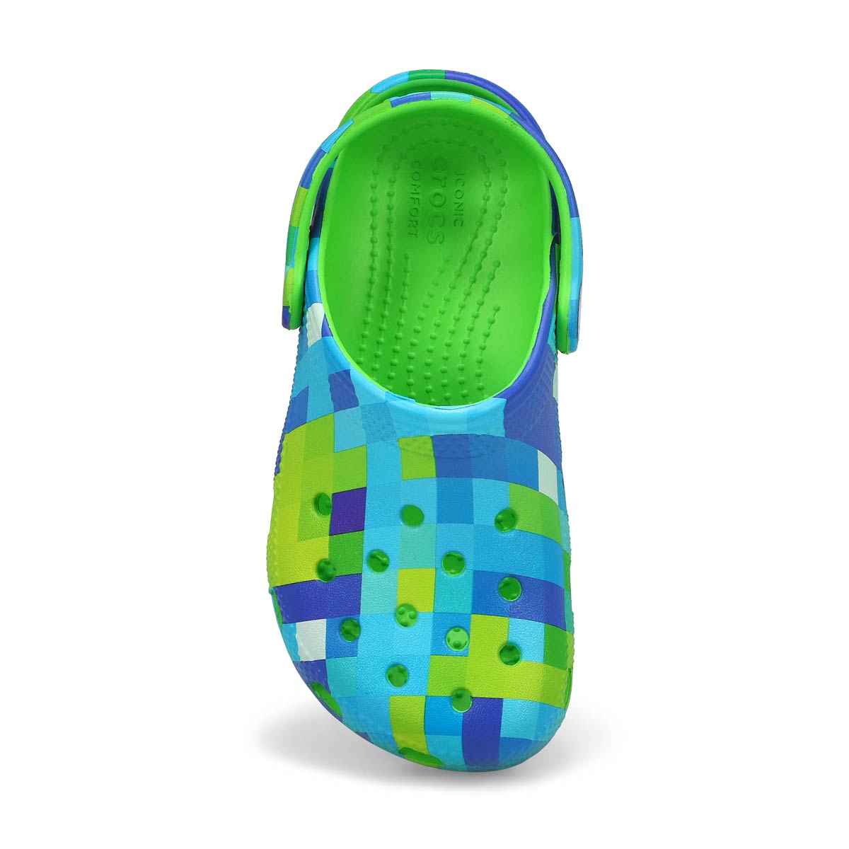Sabot CLASSIC DIGI BLOCK, vert limon, enfants