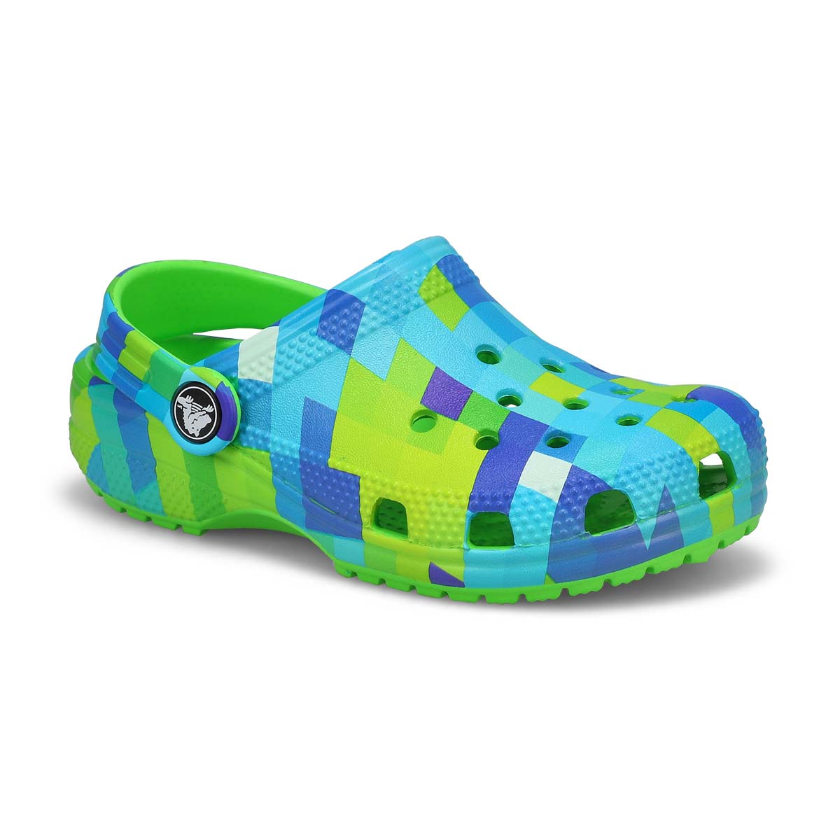 Kids' Classic Digi Block Clog - Green Slime