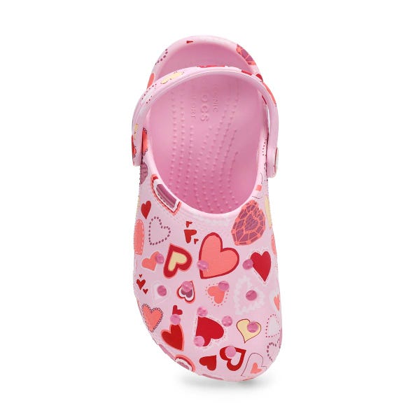 Sabot de confort CLASSIC EVA, lait rose/cœurs, enf