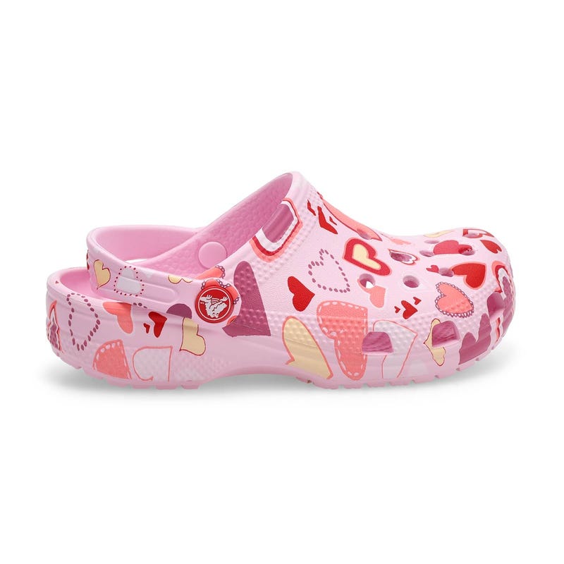 Sabot de confort CLASSIC EVA, lait rose/cœurs, enf