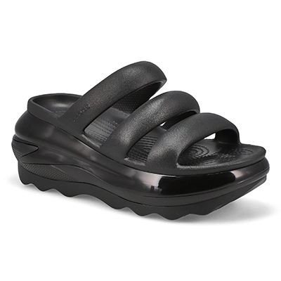 Sandale à plateforme Mega Crush Triple Strap, noir, femmes