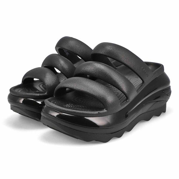 Women's Mega Crush Triple Strap Platform Sandal - Black