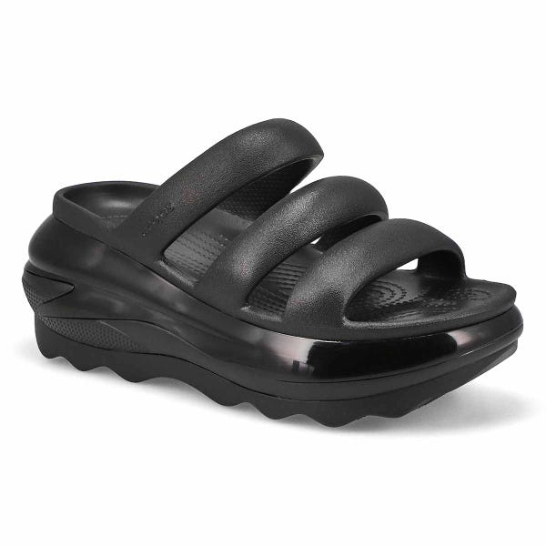Women's Mega Crush Triple Strap Platform Sandal - Black