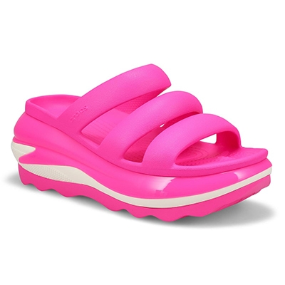 Lds Mega Crush Triple Strap Platform Sandal - Pink Crush