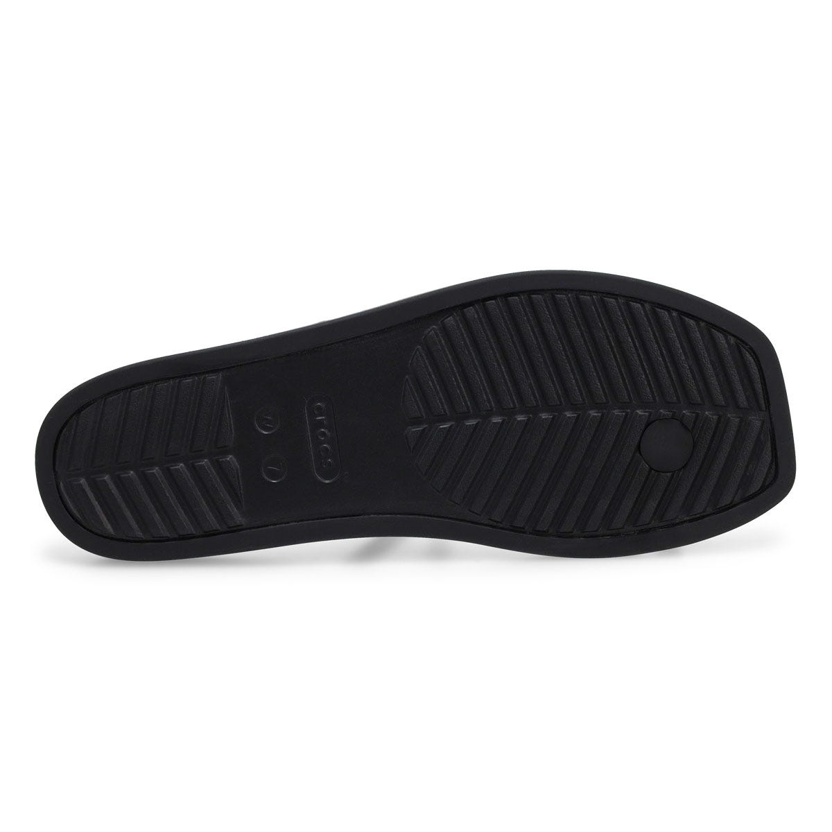 Crocs Women's Miami Toe Loop Sandal - Black | SoftMoc.com