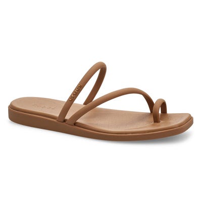 Lds Miami Toe Loop Sandal - Milk Chocolate